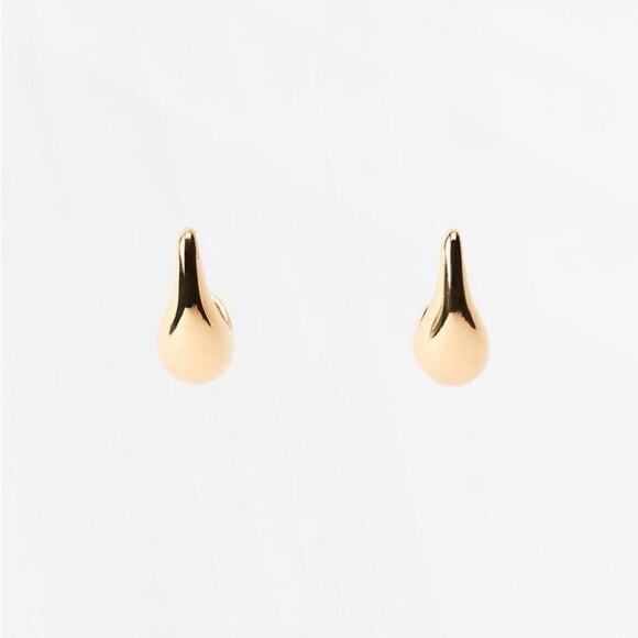Zara Gold Tear Drop Earring - Picture 1 of 5